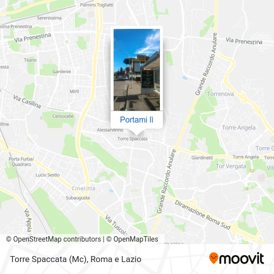 Mappa Torre Spaccata (Mc)