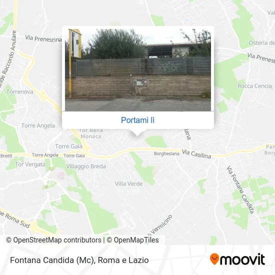 Mappa Fontana Candida (Mc)