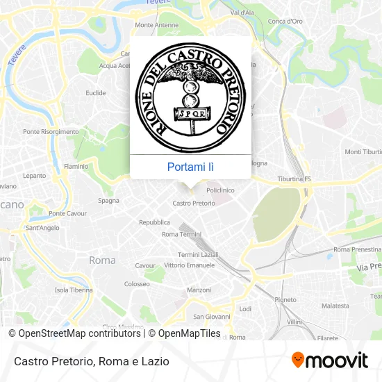 Mappa Castro Pretorio