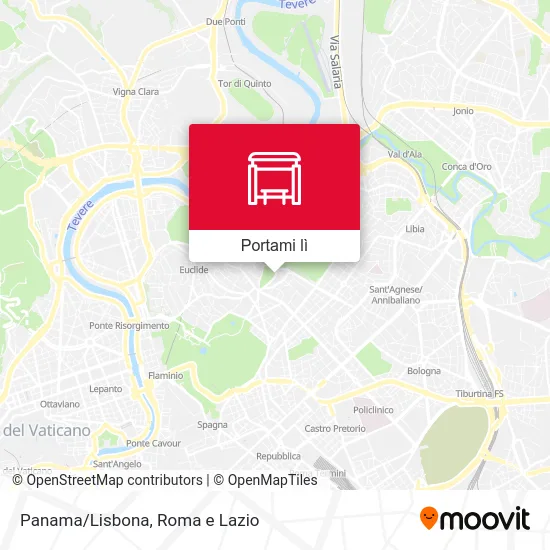 Mappa Panama/Lisbona