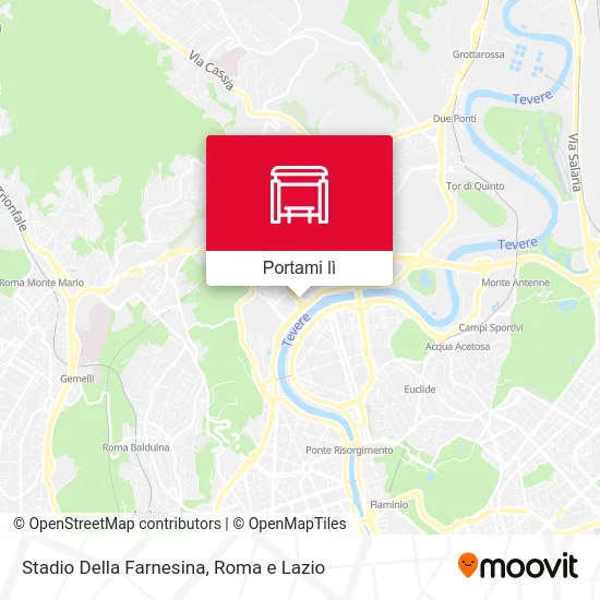 Mappa Stadio Della Farnesina
