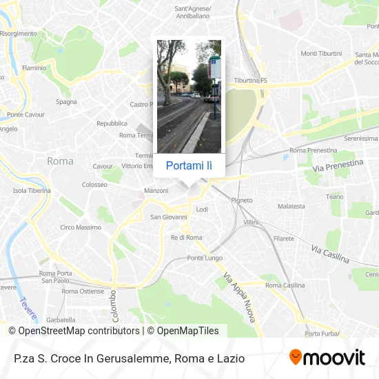 Mappa P.za S. Croce In Gerusalemme