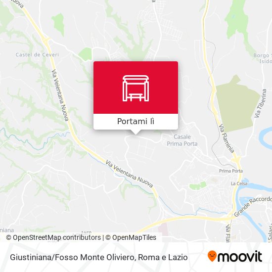 Mappa Giustiniana / Fosso Monte Oliviero