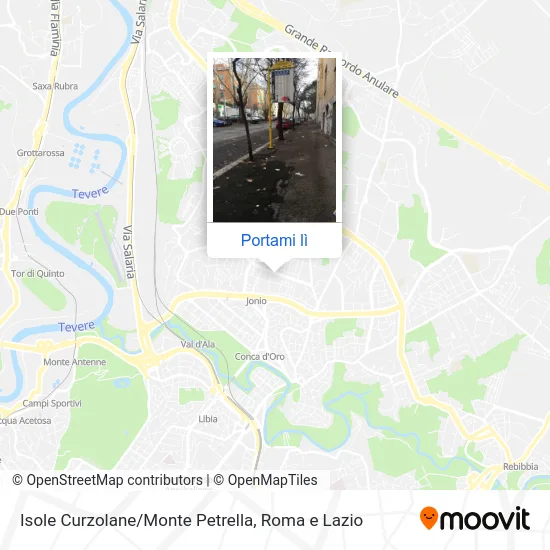 Mappa Isole Curzolane/Monte Petrella