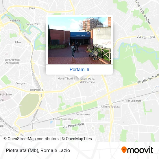 Mappa Pietralata (Mb)