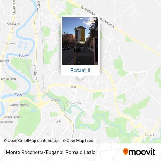 Mappa Monte Rocchetta/Euganei