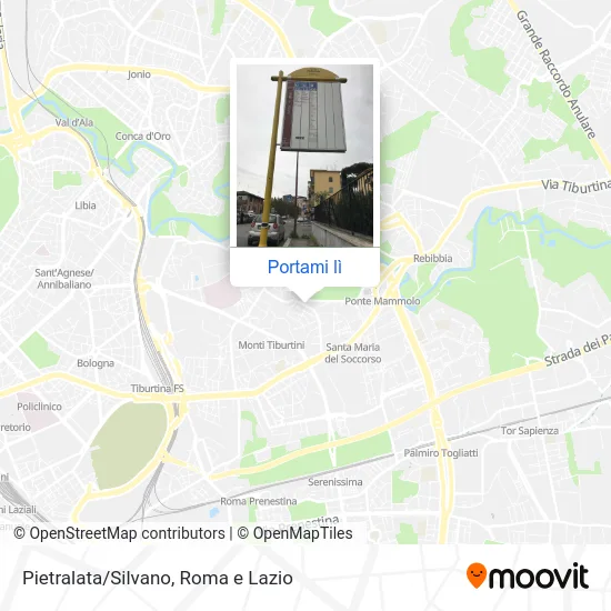 Mappa Pietralata/Silvano