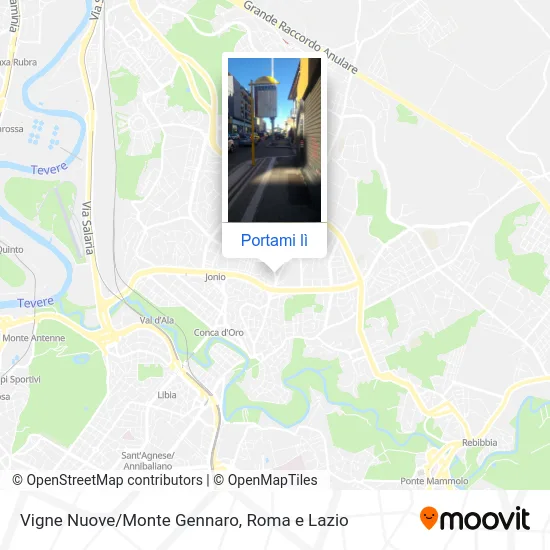 Mappa Vigne Nuove/Monte Gennaro