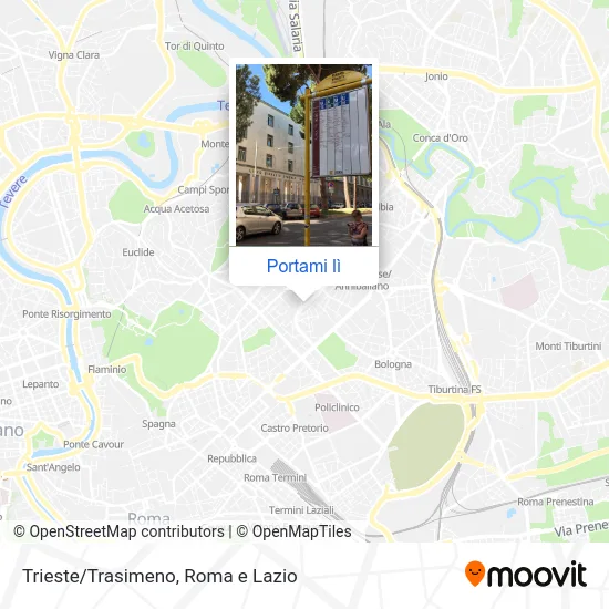 Mappa Trieste/Trasimeno