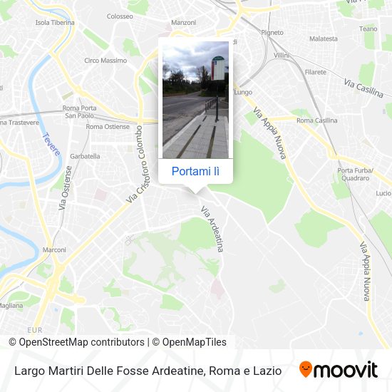 Mappa Largo Martiri Delle Fosse Ardeatine