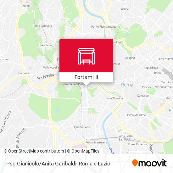 Mappa Psg Gianicolo/Anita Garibaldi