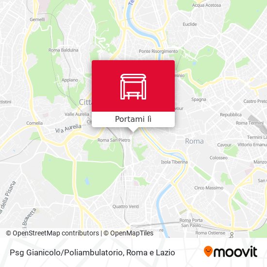Mappa Psg Gianicolo/Poliambulatorio