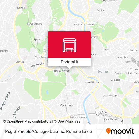 Mappa Psg Gianicolo/Collegio Ucraino
