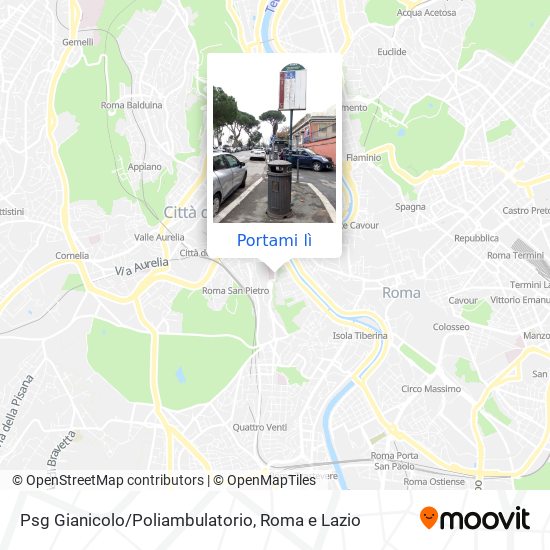Mappa Psg Gianicolo/Poliambulatorio