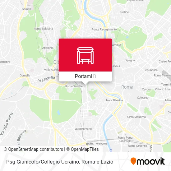 Mappa Psg Gianicolo/Collegio Ucraino