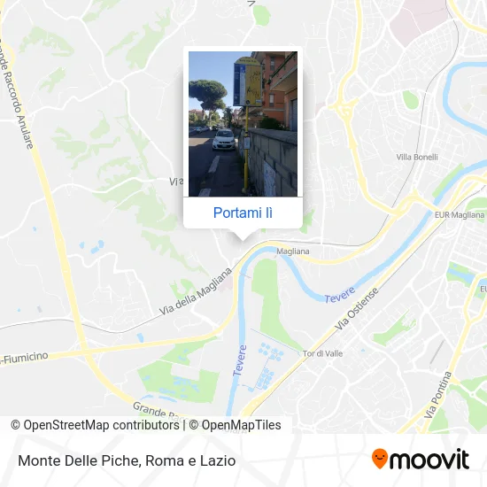 Mappa Monte Delle Piche