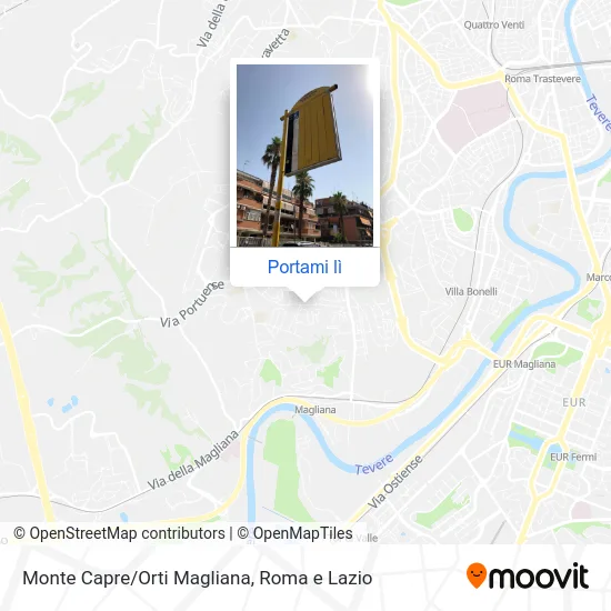 Mappa Monte Capre/Orti Magliana