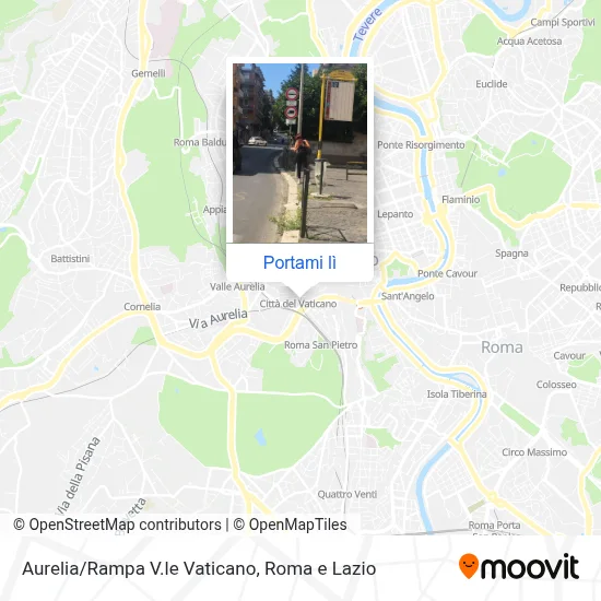 Mappa Aurelia/Rampa V.le Vaticano