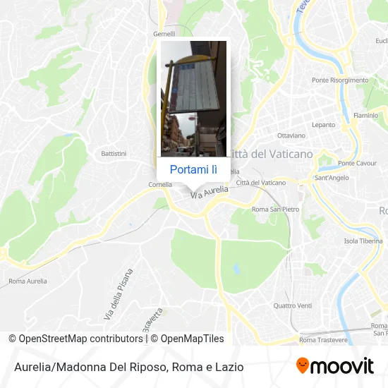 Mappa Aurelia/Madonna Del Riposo