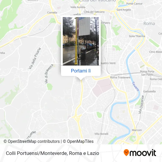 Mappa Colli Portuensi/Monteverde