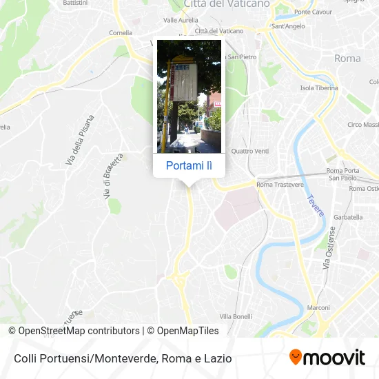 Mappa Colli Portuensi/Monteverde