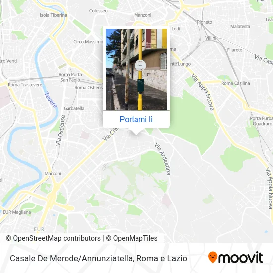 Mappa Casale De Merode/Annunziatella