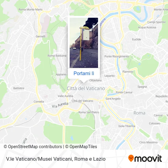 Mappa V.le Vaticano/Musei Vaticani