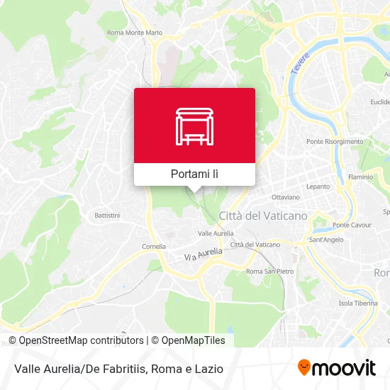 Mappa Valle Aurelia/De Fabritiis