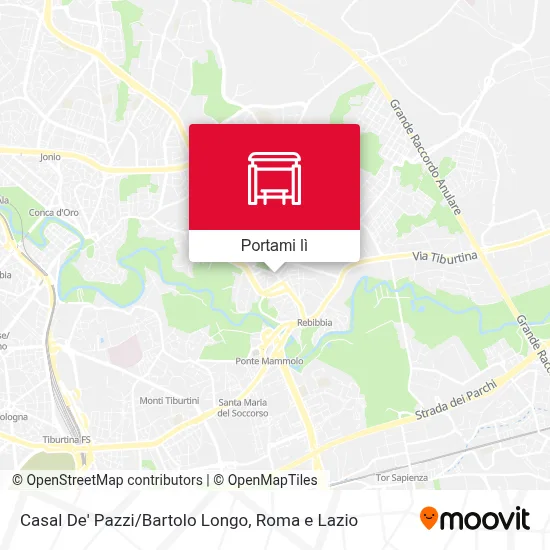 Mappa Casal De' Pazzi/Bartolo Longo