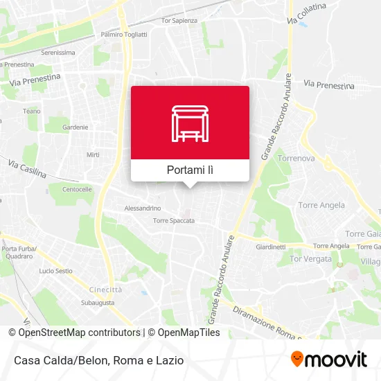 Mappa Casa Calda/Belon