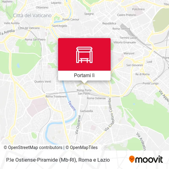 Mappa P.le Ostiense-Piramide (Mb-Rl)