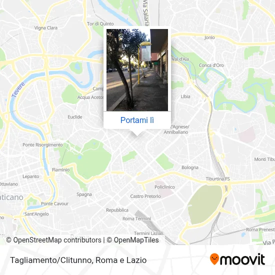 Mappa Tagliamento/Clitunno