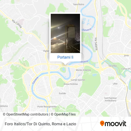 Mappa Foro Italico/Tor Di Quinto