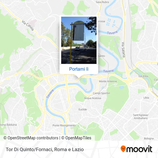 Mappa Tor Di Quinto/Fornaci