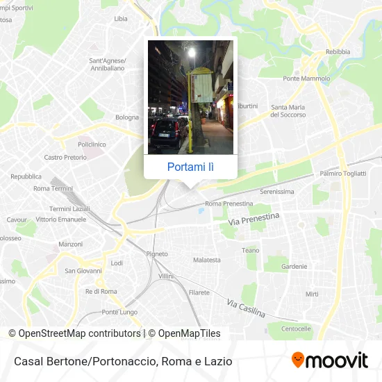 Mappa Casal Bertone/Portonaccio