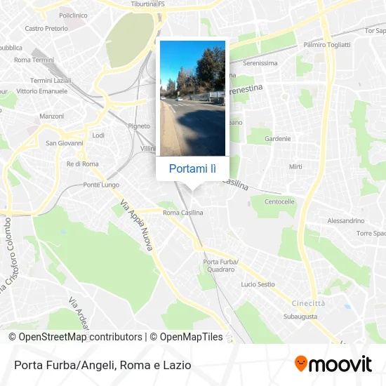 Mappa Porta Furba/Angeli