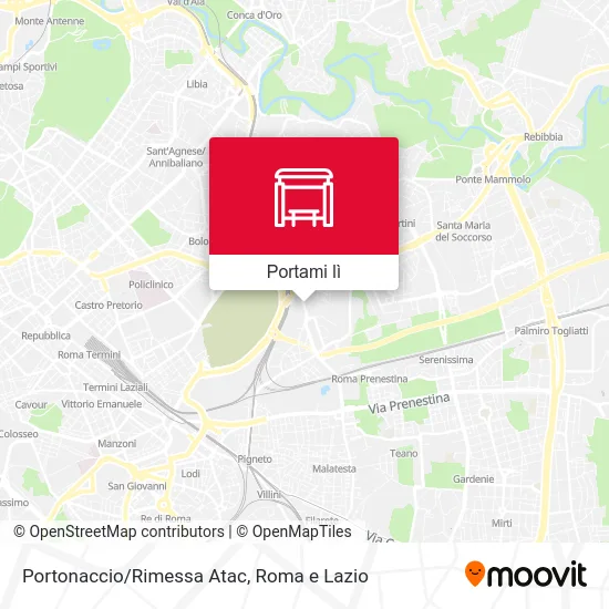 Mappa Portonaccio/Rimessa Atac