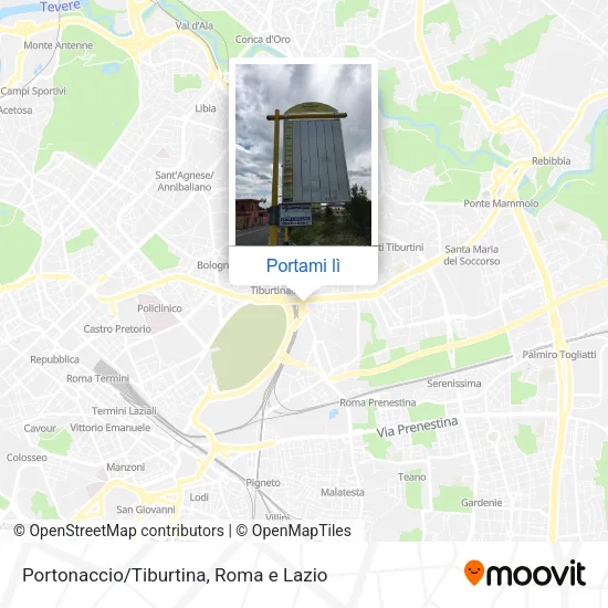Mappa Portonaccio/Tiburtina
