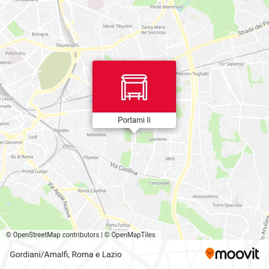 Mappa Gordiani/Amalfi