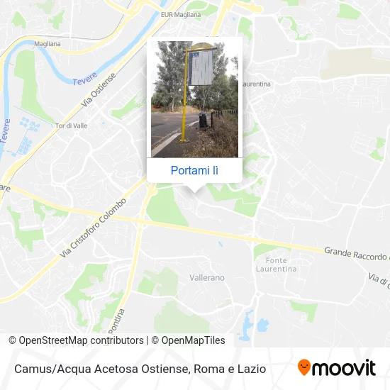 Mappa Camus/Acqua Acetosa Ostiense