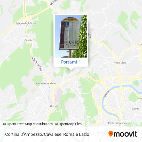 Mappa Cortina D'Ampezzo/Cavalese