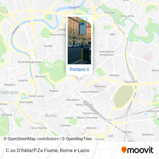 Mappa C.so D'Italia/P.Za Fiume