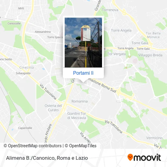 Mappa Alimena B./Canonico