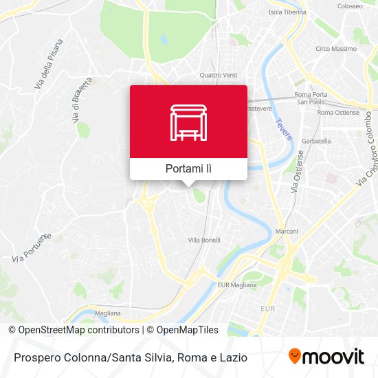 Mappa Prospero Colonna/Santa Silvia