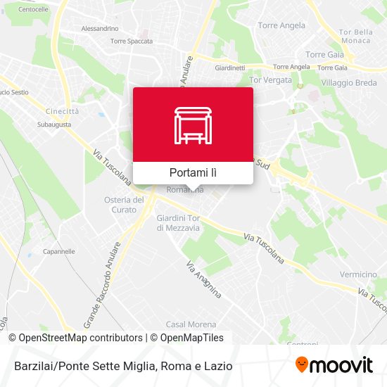 Mappa Barzilai/Ponte Sette Miglia