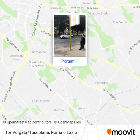 Mappa Tor Vergata/Tuscolana