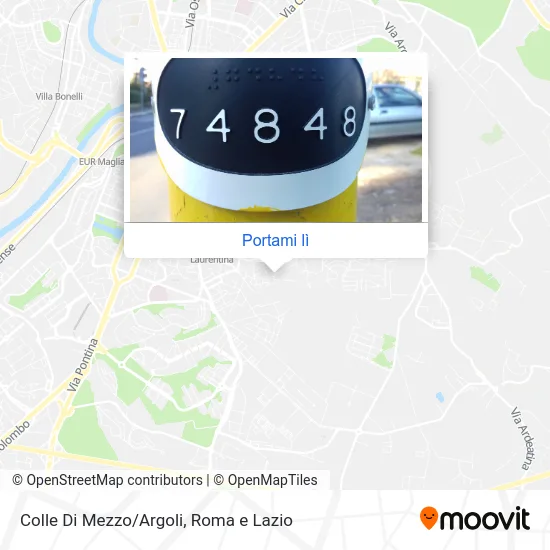 Mappa Colle Di Mezzo/Argoli