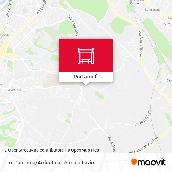 Mappa Tor Carbone/Ardeatina