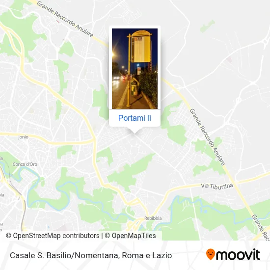 Mappa Casale S. Basilio/Nomentana