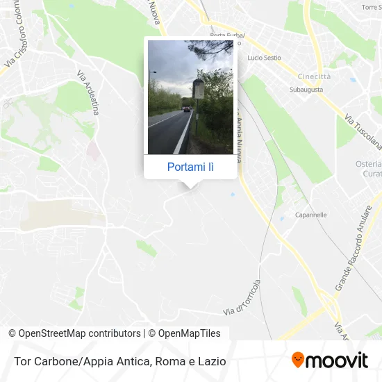 Mappa Tor Carbone/Appia Antica